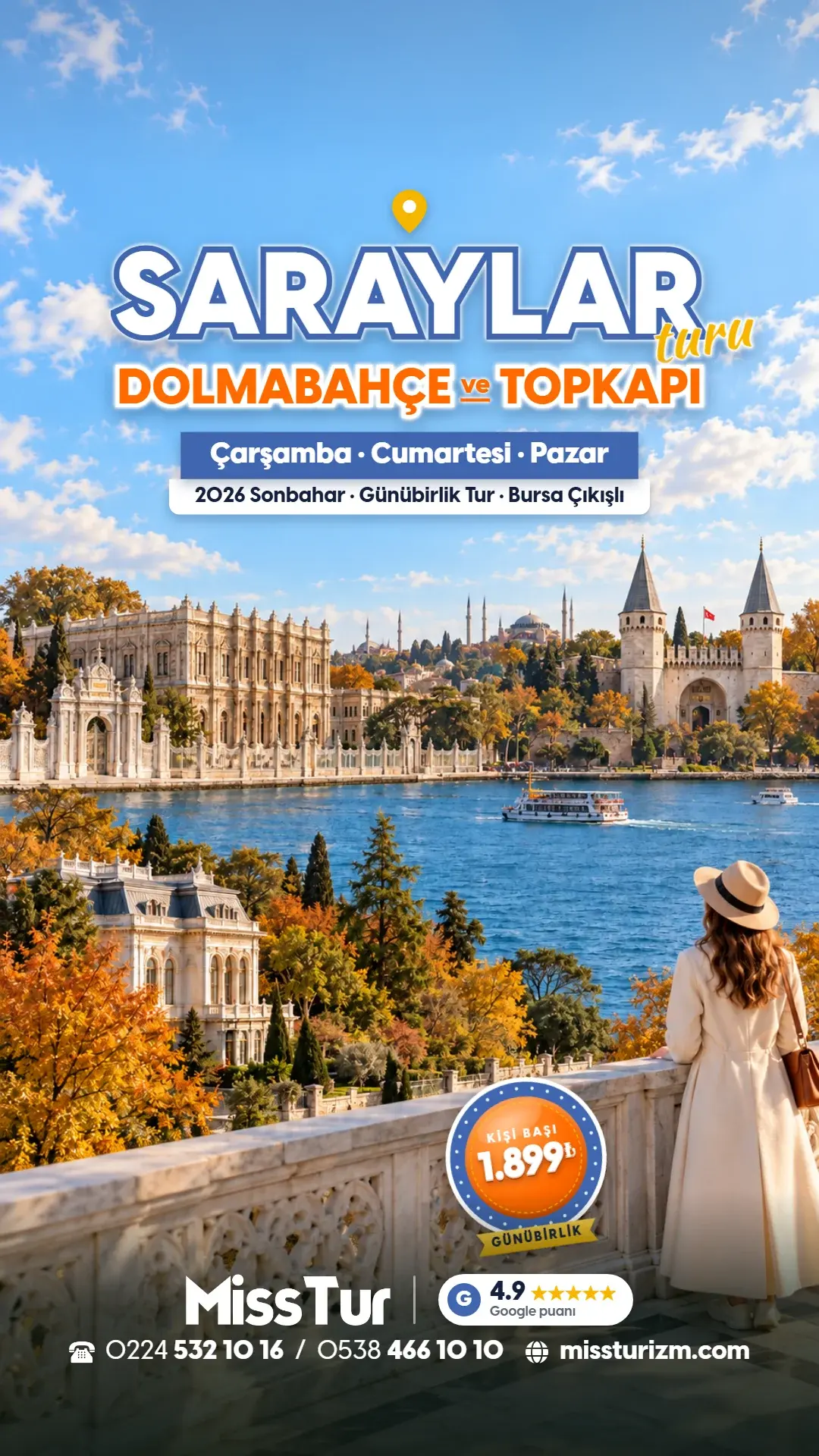 İstanbul Saraylar Bursa Çıkışlı